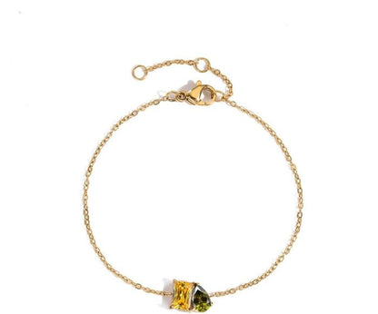 Personalized Duo Birthstone Bracelet — Two Stone Bracelet for Her