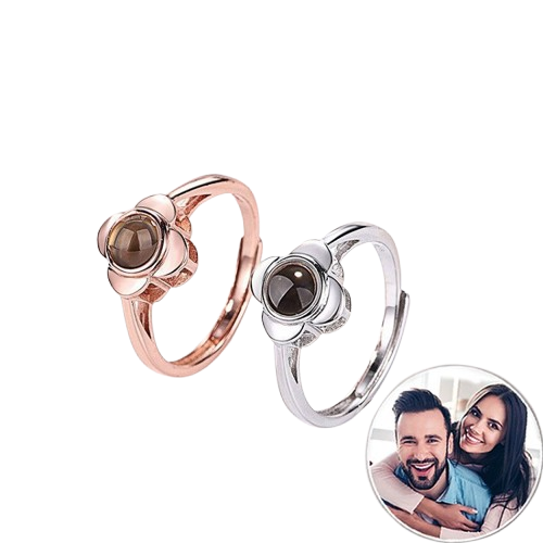 Adjustable Photo Projection Ring — Custom Gift