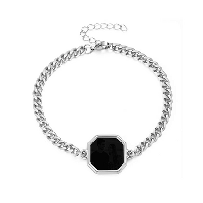 Geometric Mood Photo Bracelet — Custom Gift