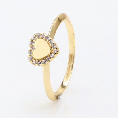 Heart Ring with Zircon Stone & Rose Gift Box