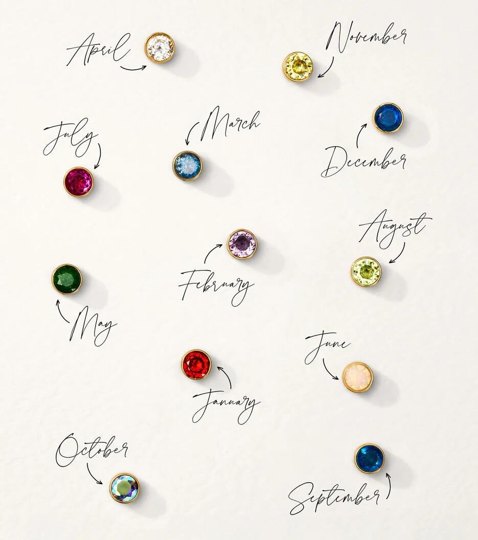 Personalized Birthstone Heart Locket Necklace pendant, close-up detail