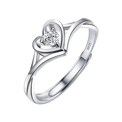 Moissanite Adjustable Zircon Stone Ring