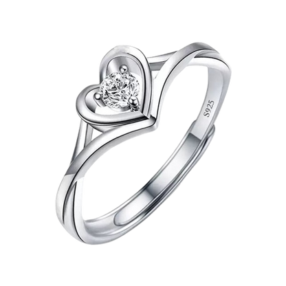 Moissanite Adjustable Zircon Stone Ring