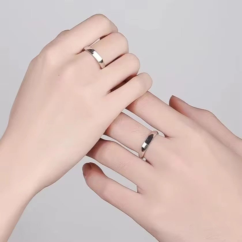 I love you hidden message couples ring — one of a kind Valentine's Day gift for couples