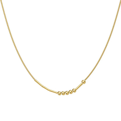 Personalized Morse code necklace in gold — hidden message keepsake worn openly for women and men