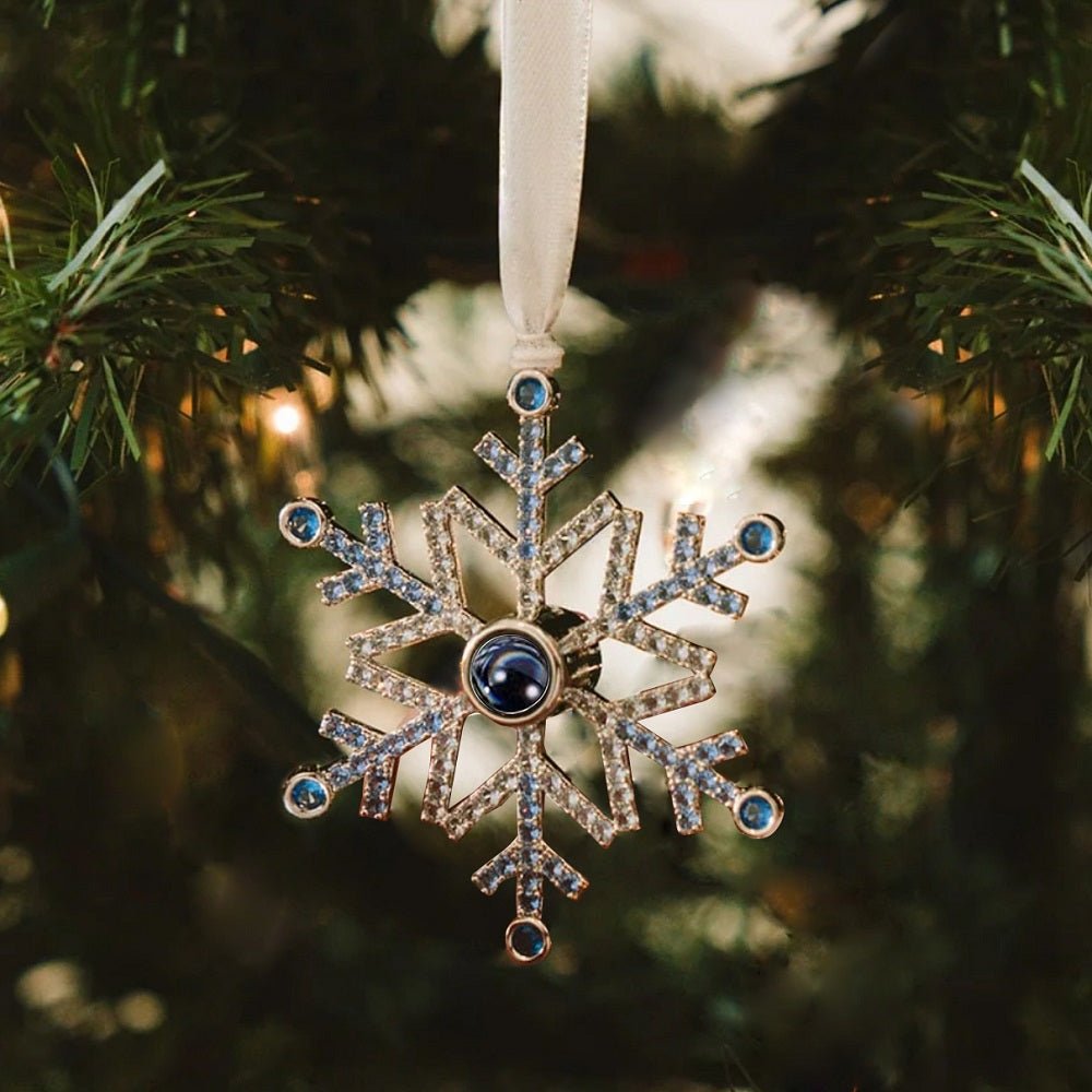 Personalized Snowflake Photo Ornament - Dazzle Wears