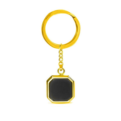 Geometric Mood Photo Keychain — Custom Gift