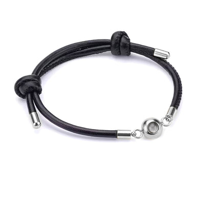 Leather Photo Projection Bracelet — Custom Gift